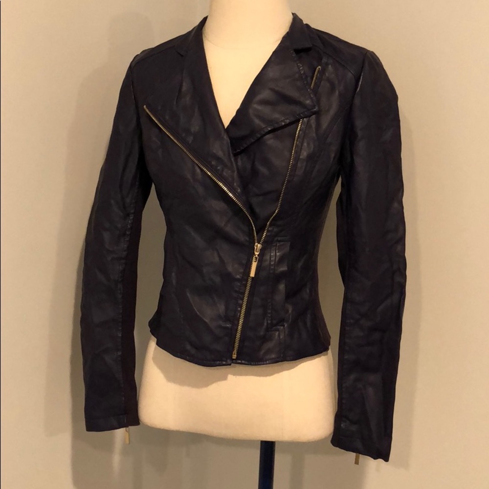 Biker leatherette jacket